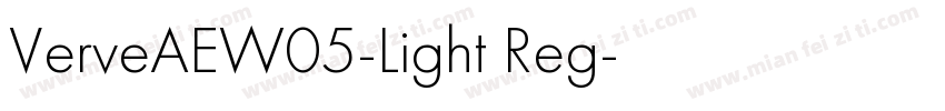 VerveAEW05-Light Reg字体转换